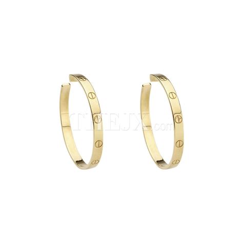 cartier hoop earrings replica|cartier love hoop earrings dupe.